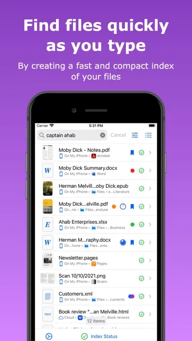 Captures d'écran de easySearch - File Search Tool