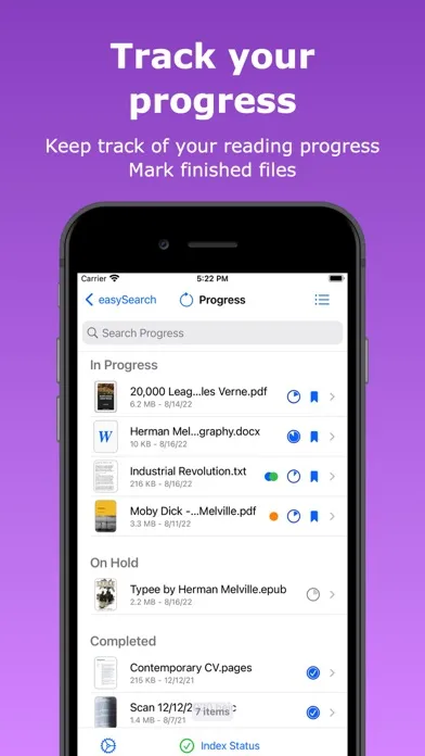 Captures d'écran de easySearch - File Search Tool
