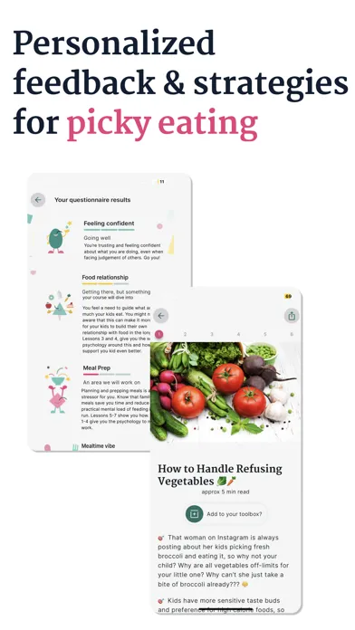 Capturas de pantalla de Easy Bites - Child Food Coach