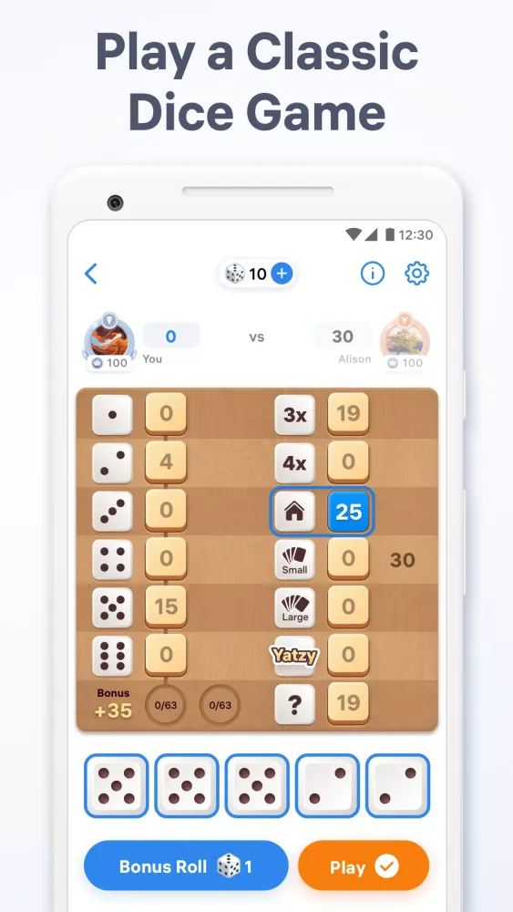 Screenshot di Yatzy Match