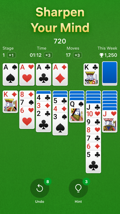Captures d'écran de Solitaire – Classic Card Games