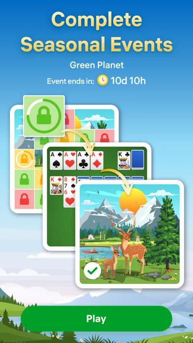 Captures d'écran de Solitaire – Classic Card Games