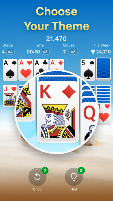 Captures d'écran de Solitaire – Classic Card Games