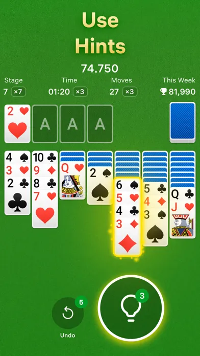 Screenshot di Solitaire – Classic Card Games