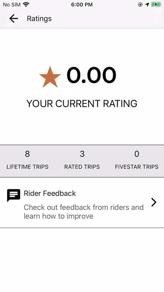 EAZY CABZ Driver Ekran Görüntüleri