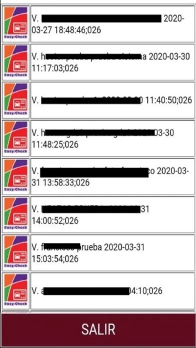 Screenshot di Easy/Check Fraccionamientos