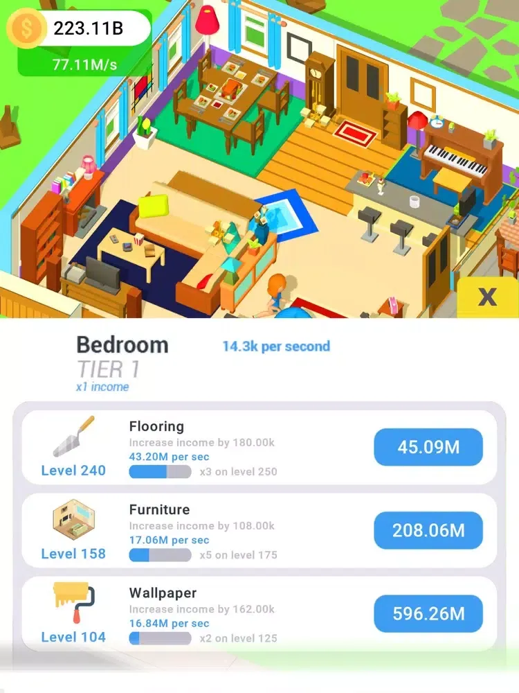 Idle House Flippers iPad  Screenshots