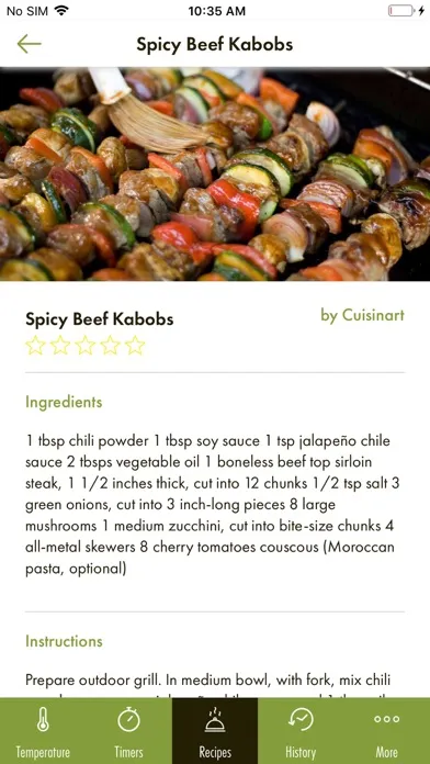 Cuisinart Easy Connect™ BBQ Ekran Görüntüleri