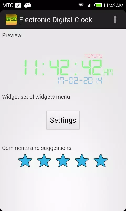 Electronic Digital Clock 스크린샷
