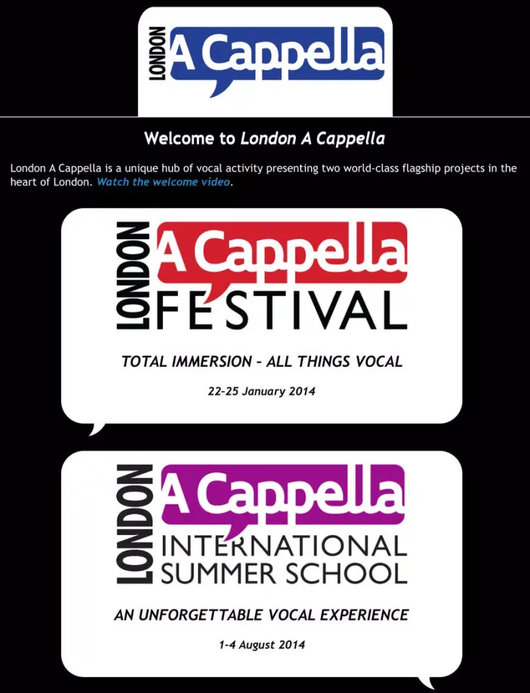 London A Cappella iPad  स्क्रीनशॉट