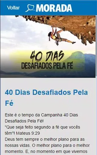 40 Dias Desafiados Pela Fe應用截圖