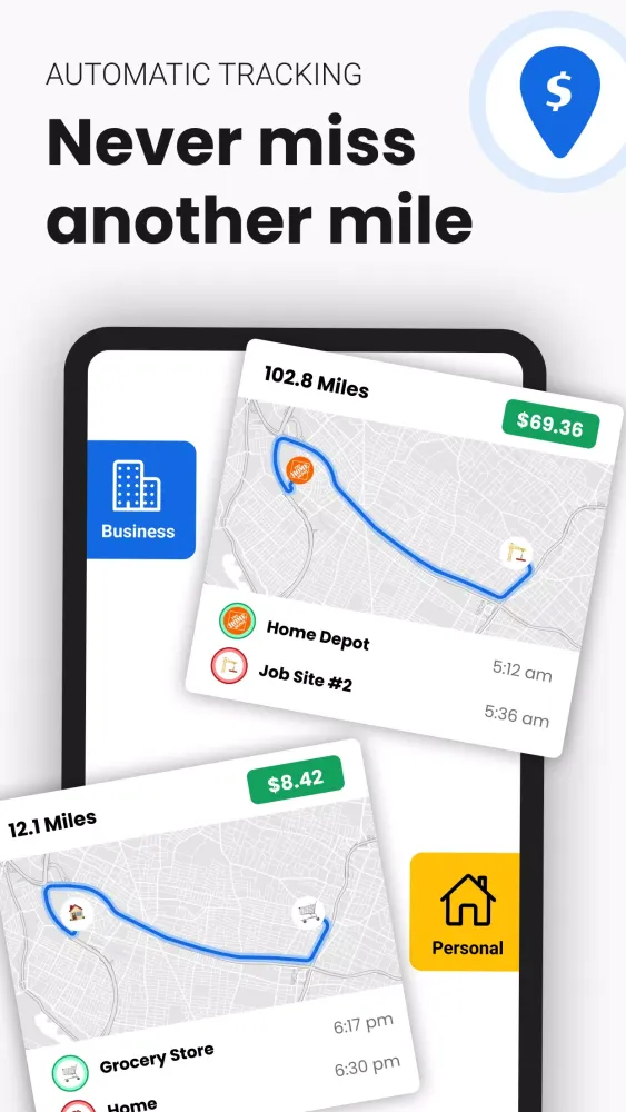Automatic Mileage Tracker App应用截图