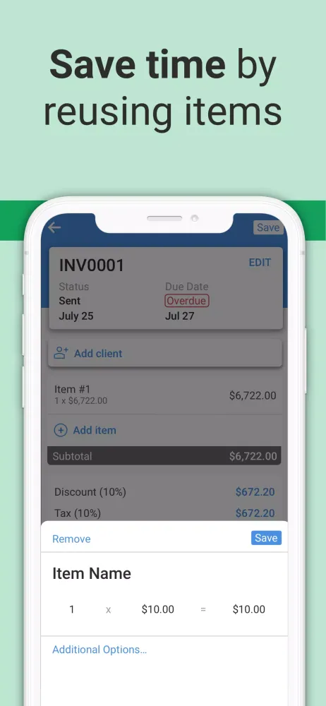 Скриншоты Easy Invoice
