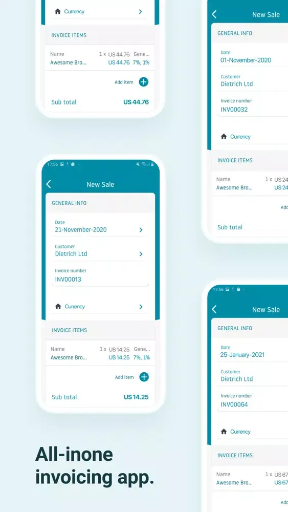 Скриншоты Easy Invoice Maker Pro