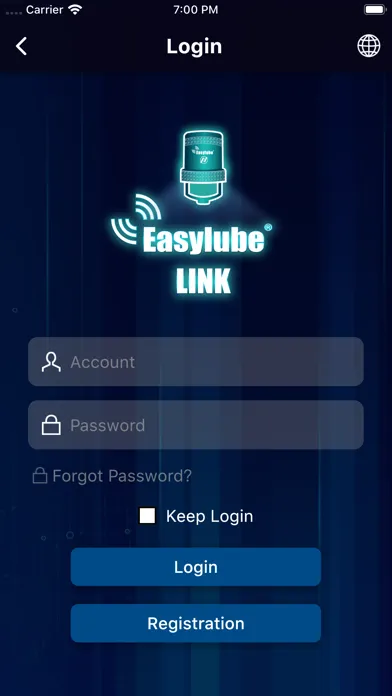 Easylube® LINK Ekran Görüntüleri