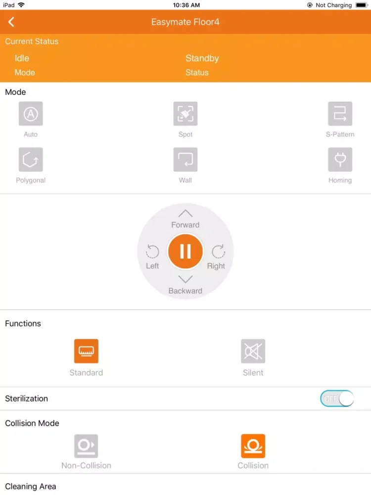 Ảnh chụp màn hình của Easymate Floor4 iPad 