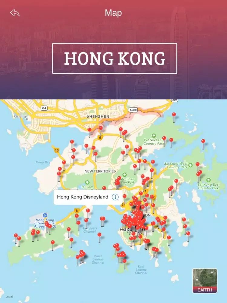 Capturas de tela do Tourism Hong Kong iPad 