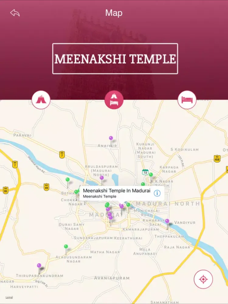 Ảnh chụp màn hình của Meenakshi Temple Travel Guide iPad 