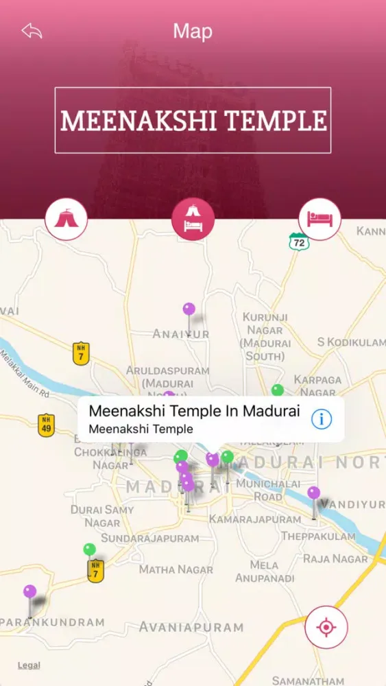 Ảnh chụp màn hình của Meenakshi Temple Travel Guide