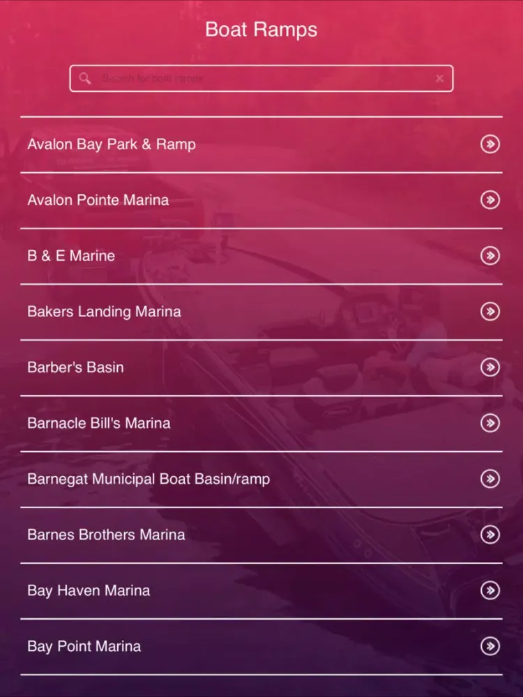 تصاویر New Jersey Boat Ramps iPad 