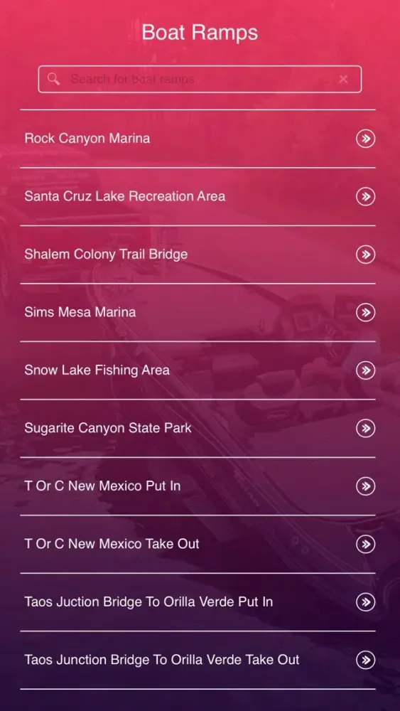 Capturas de pantalla de New Mexico Boat Ramps