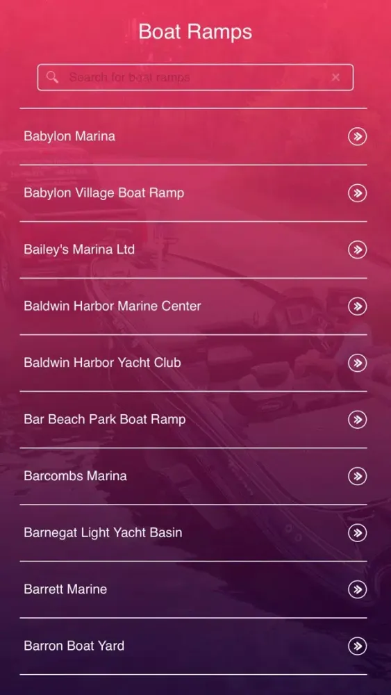 Zrzuty ekranu New York Boat Ramps