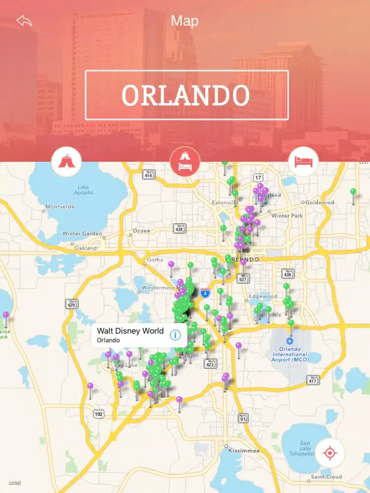 تصاویر Orlando City Guide iPad 