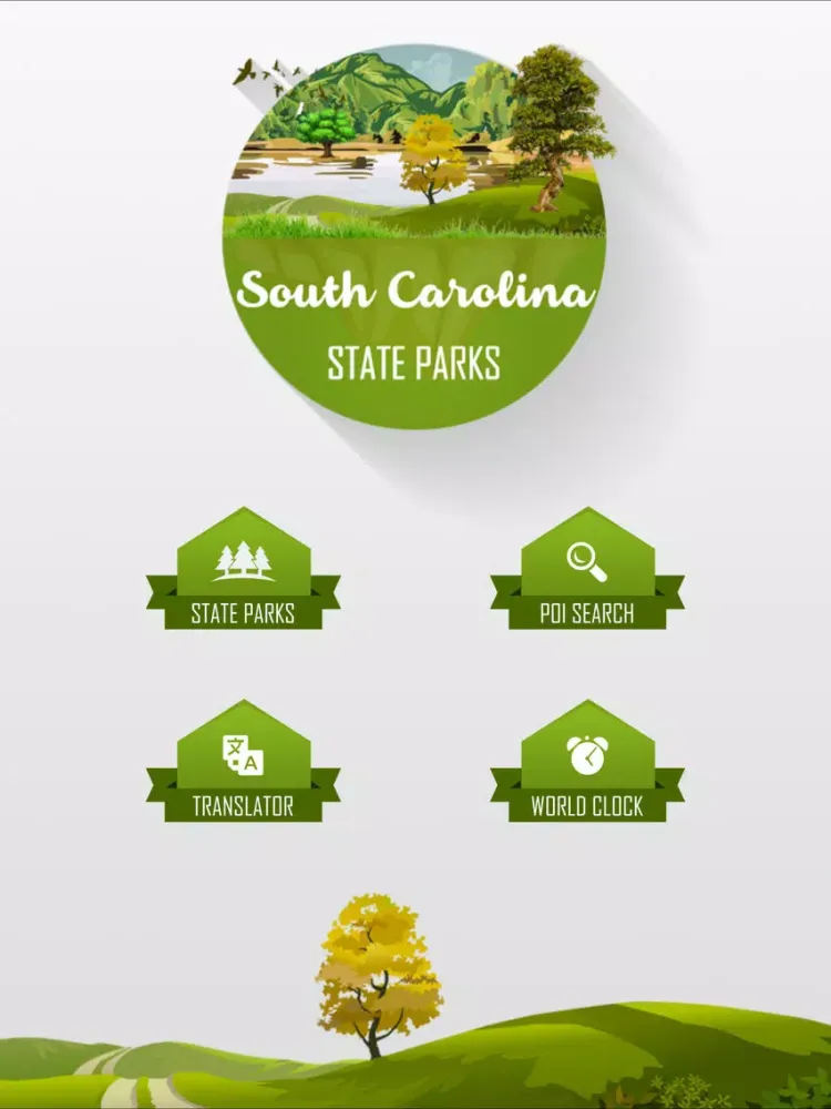 Tangkapan skrin South Carolina State Parks iPad 