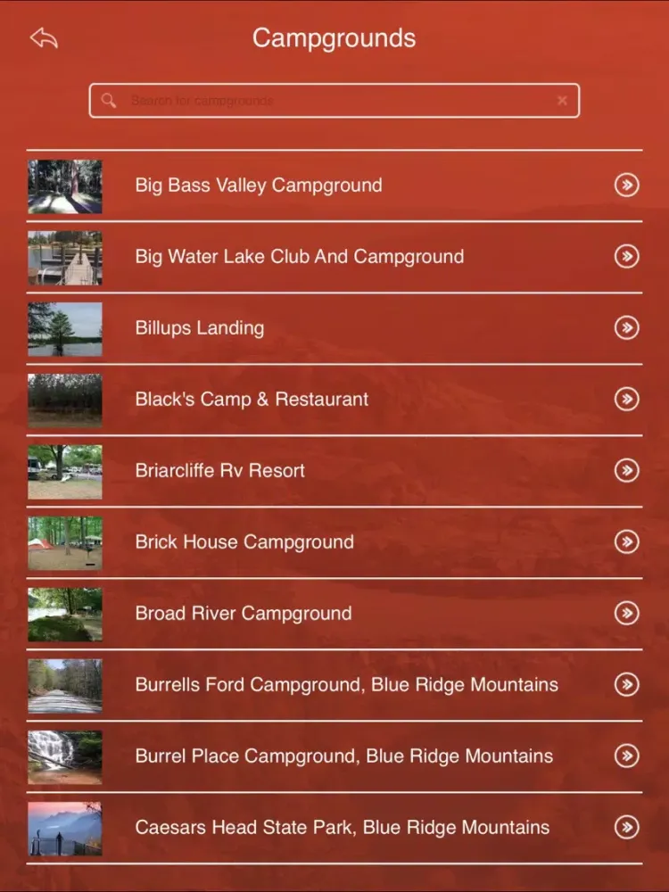 South Carolina State Parks, Trails & Campgrounds iPad 应用截图