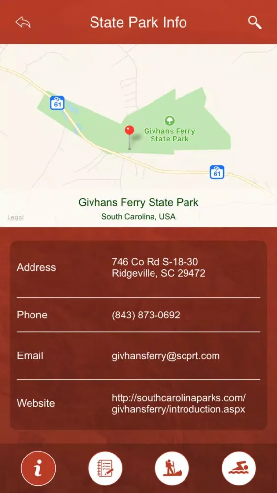 South Carolina State Parks, Trails & Campgrounds应用截图