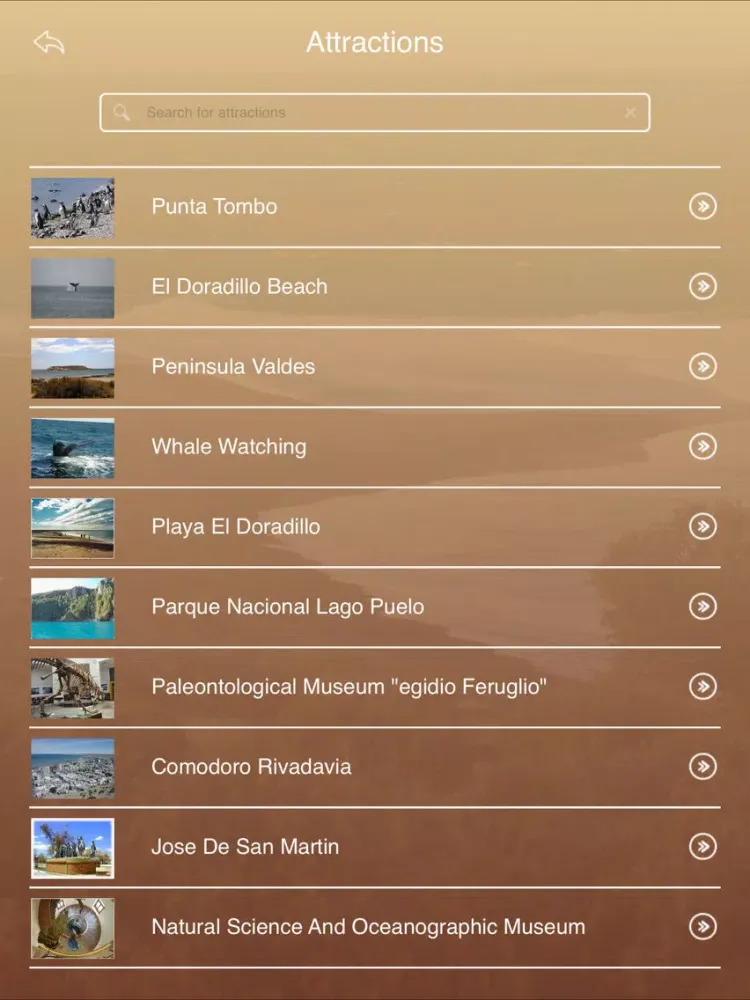 Valdes Peninsula Nature Reserve Tourism Guide iPad 应用截图