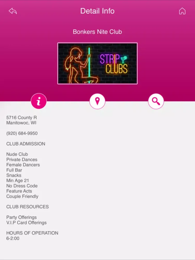 Wisconsin Nightlife iPad  स्क्रीनशॉट