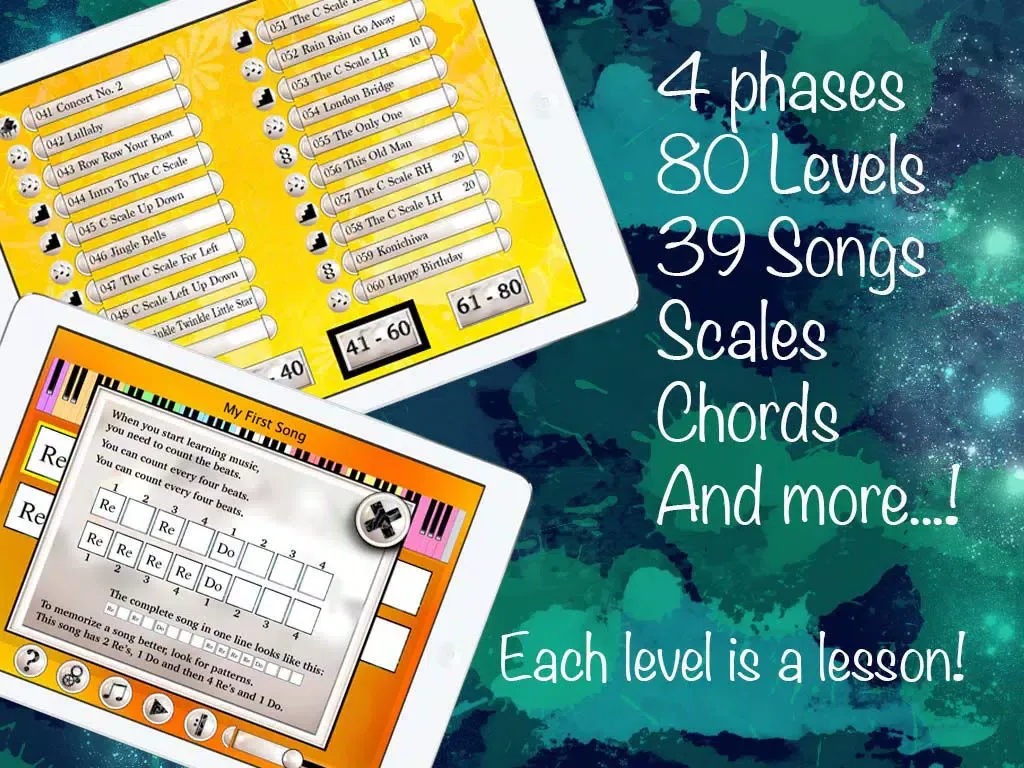 Easy Music Notes Piano Teacher iPad  स्क्रीनशॉट