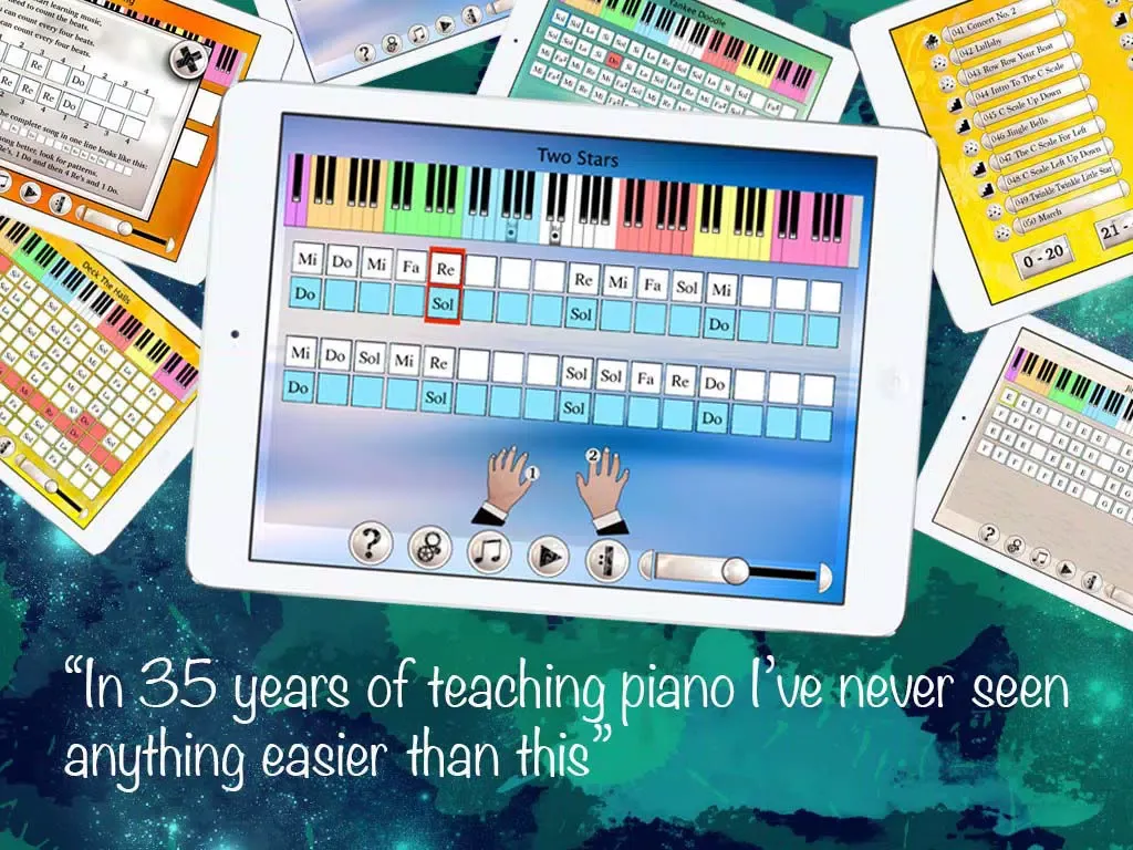 Easy Music Notes Piano Teacher iPad  स्क्रीनशॉट