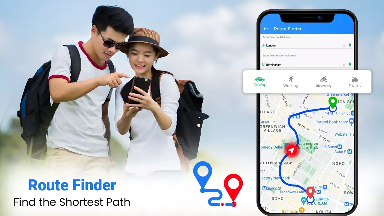 Ảnh chụp màn hình của Easy Rout Map: Navigation Path