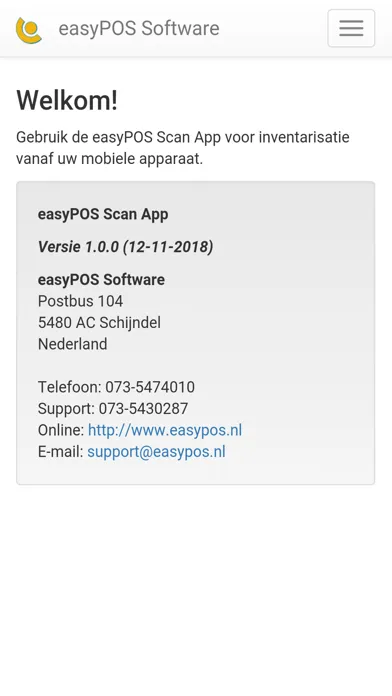 Captures d'écran de easyPOS Scan App