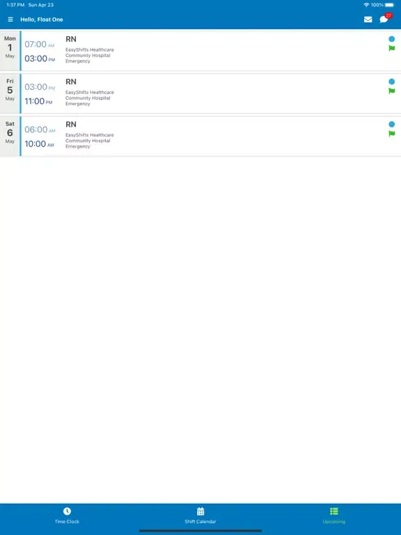 Capturas de pantalla de LTC Health Staffing iPad 
