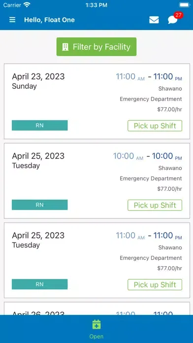 Capturas de pantalla de LTC Health Staffing