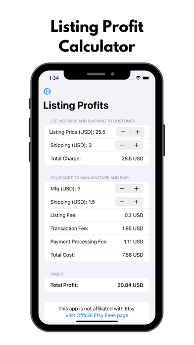 Скриншоты Listing Profit Calculator