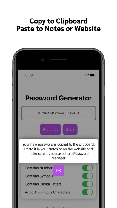 Capturas de pantalla de Password Help