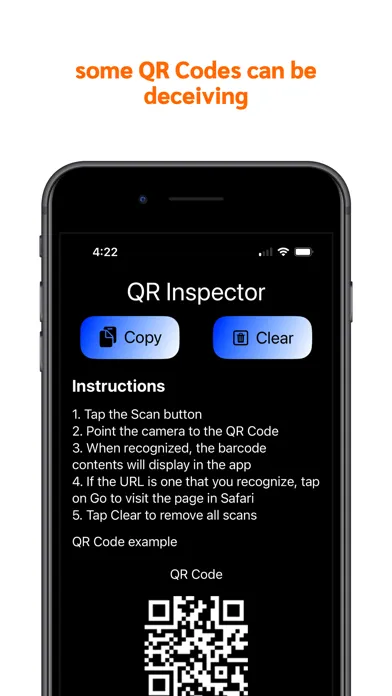 Tangkapan layar QR Inspector