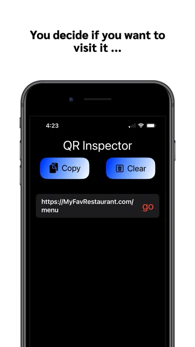 Tangkapan layar QR Inspector