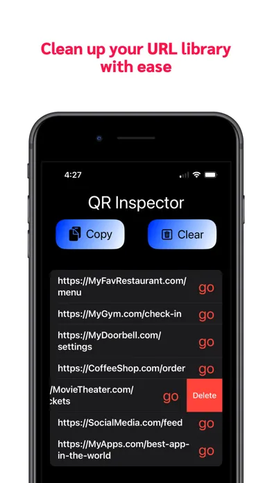 Tangkapan layar QR Inspector