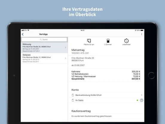 KoWo Erfurt iPad  স্ক্রিনশট