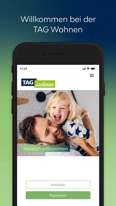 Capturas de tela do TAG Wohnen