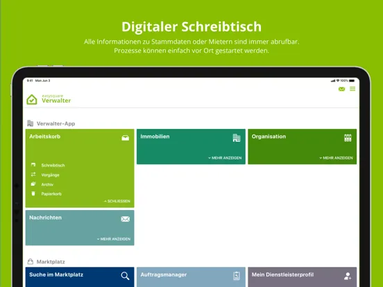 easysquare Verwalter iPad  Screenshots