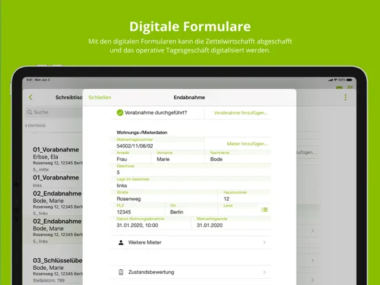 easysquare Verwalter iPad  Screenshots
