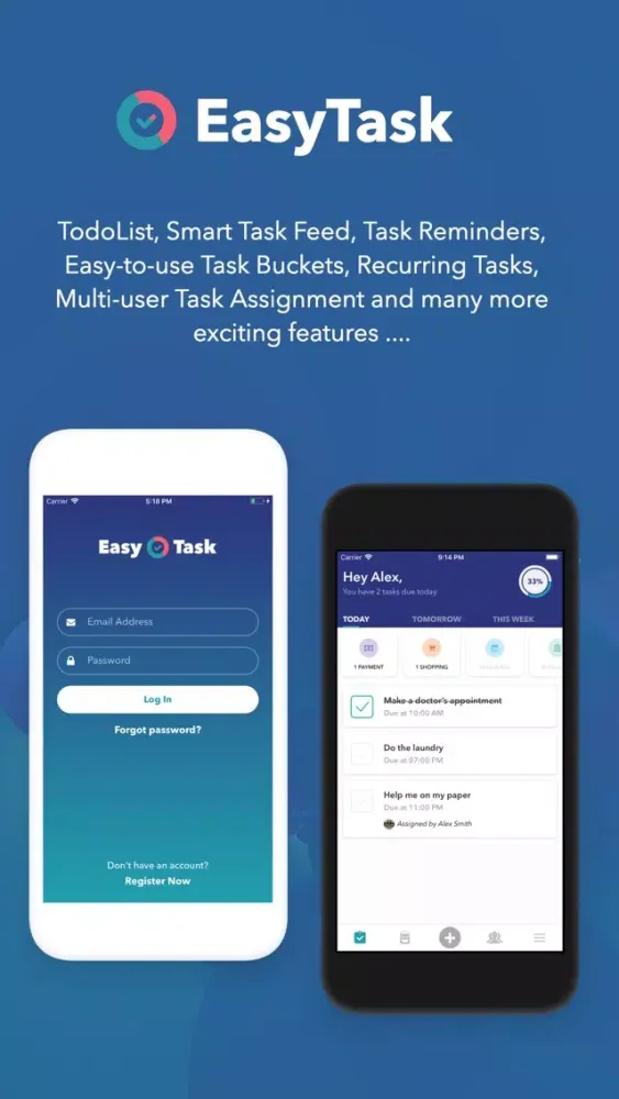 Captures d'écran de EasyTask - Manage Tasks Easily