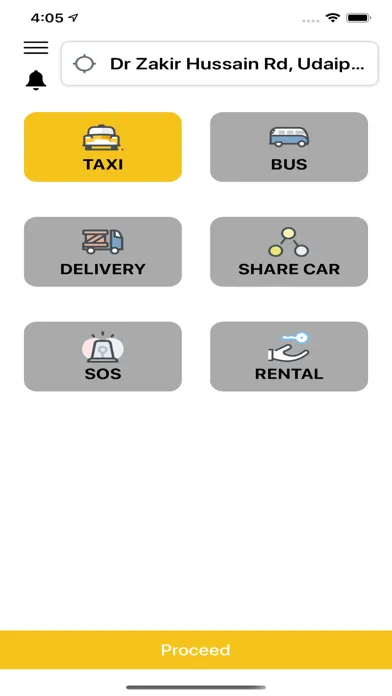 Скриншоты Easy Taxi User