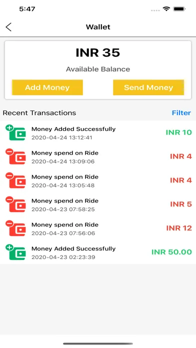 Скриншоты Easy Taxi User
